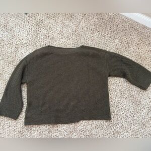 Lou & Grey Dark Olive Crew Neck Sweater